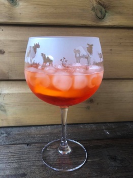 Sheep Balloon Gin Glass