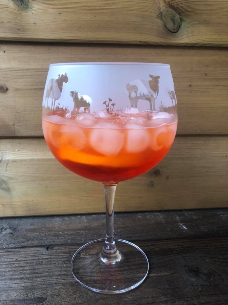 Sheep Balloon Gin Glass