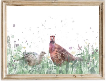 ‘William and Kate’ Game Birds Print