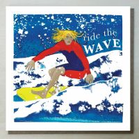 Ride the Wave Card (Blank)