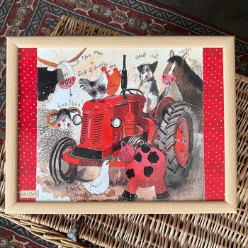 Big Red Tractor Lap Tray