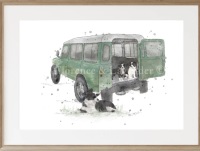 The Apprentices- Land Rover and Collies Print