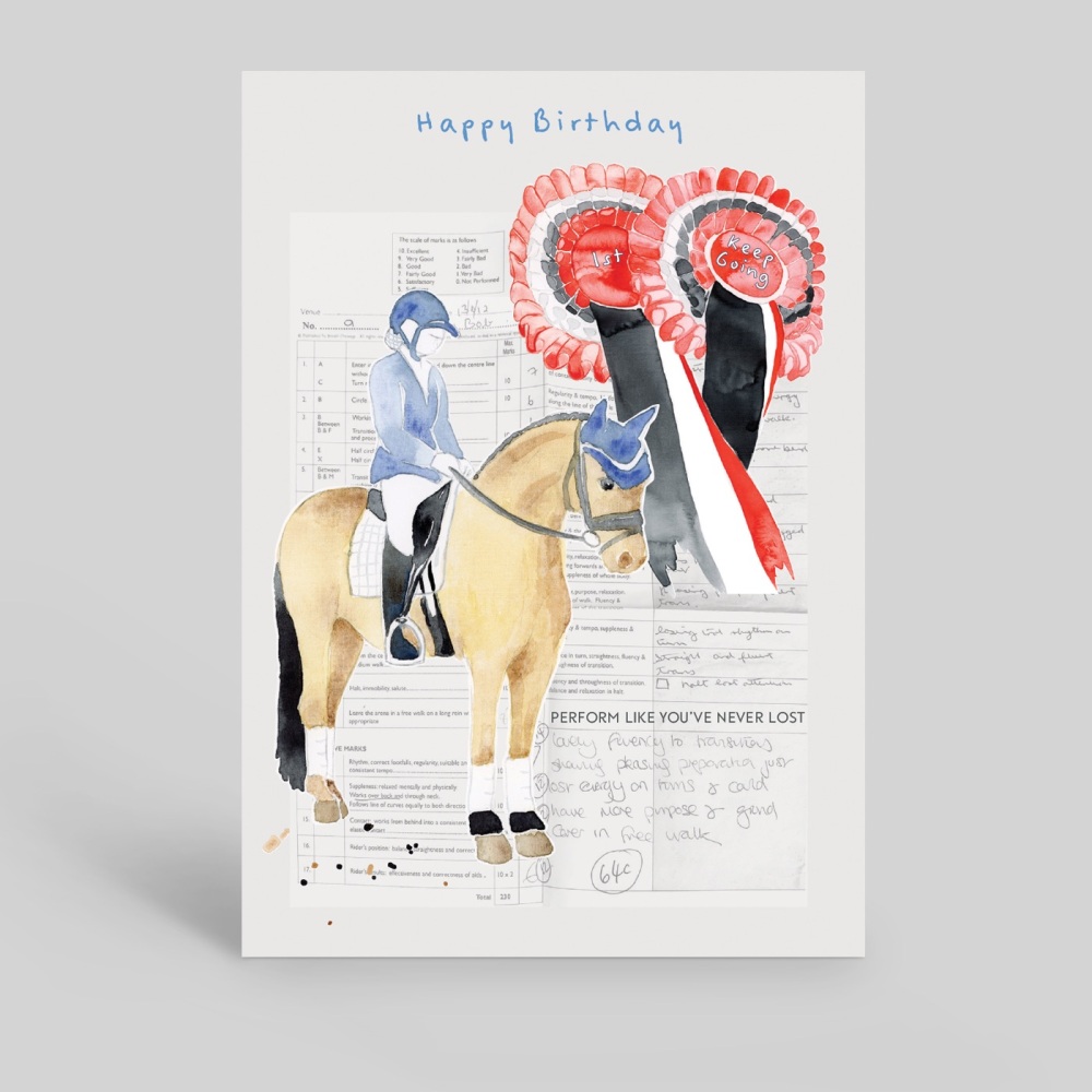 Happy Birthday- Dressage Card