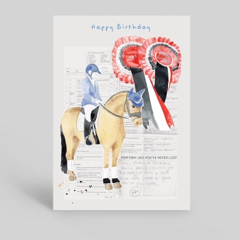 Happy Birthday- Dressage Card