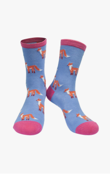 Women's Fox Bamboo Socks