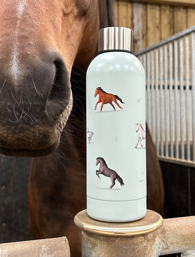 Horse Stainless Steel Thermal Insulated Drinks Bottle
