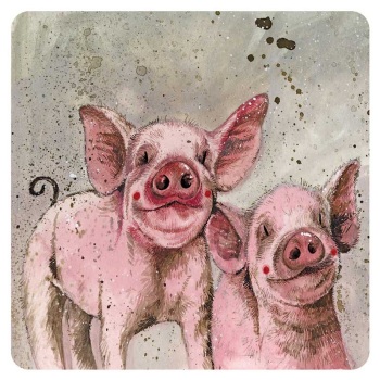 Pinky and Perky Pigs Coaster