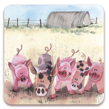 Five Little Pigs Coaster