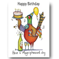 Magnipheasant Birthday Card