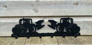 Tractor with Plough 6 Hook Key Rack