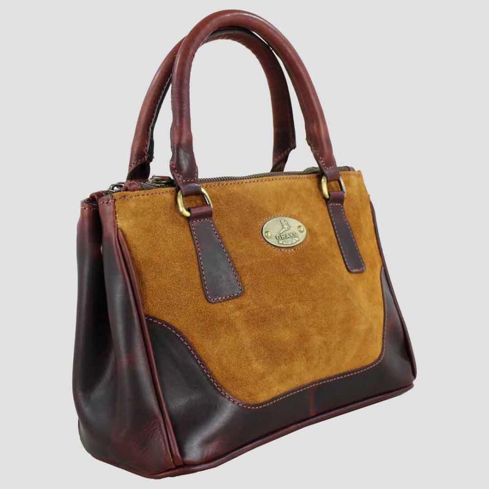 Jodie Handbag- Leather and Suede