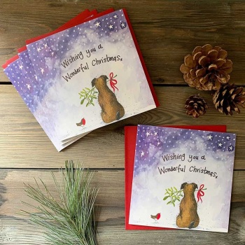 Border Terrier & Mistletoe Charity Cards