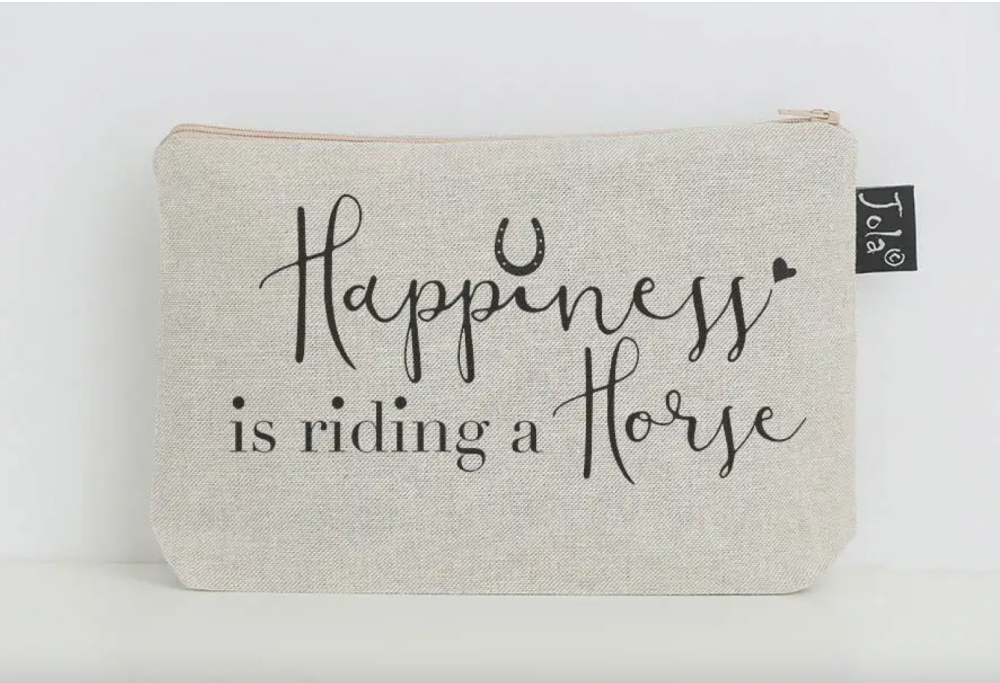 Happiness is Riding a Horse Make Up Bag