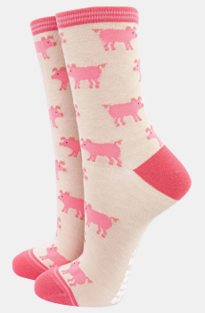 Women's Pig Bamboo Socks