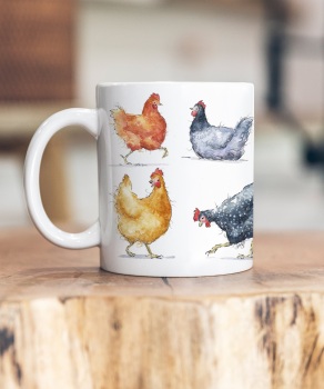 Chickens Montage Mug