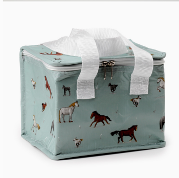 Woven Cool Lunch Bag-Horses