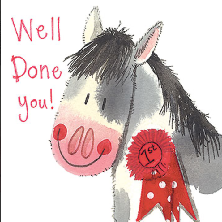 Well Done Sparkle Pony Card