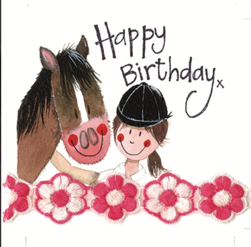 Horse & Rider Birthday Card