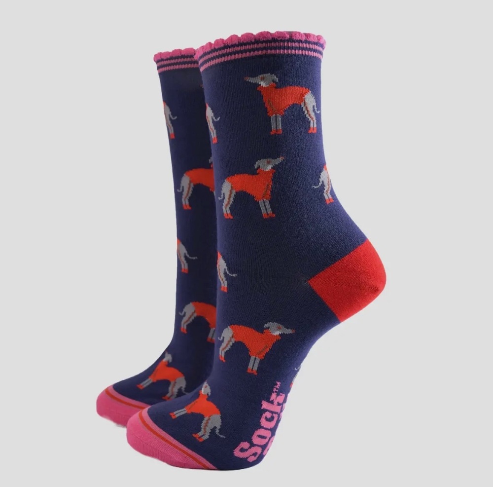 Ladies Greyhound Jumpers Bamboo Socks