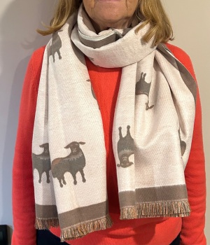 Sheep Scarf- Khaki