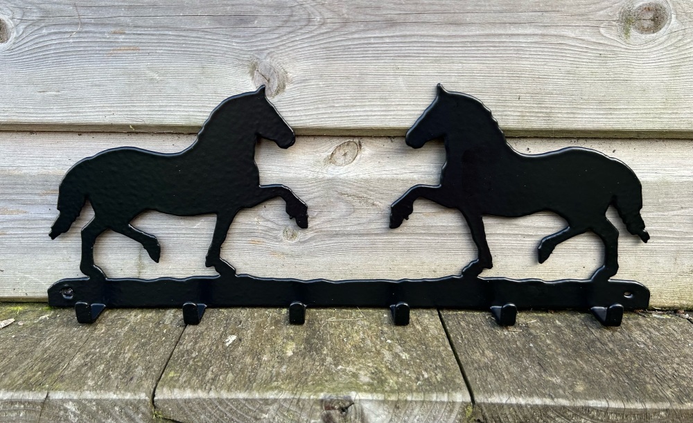 Welsh Cob 6 Hook Key Rack