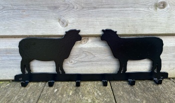 Southdown Sheep 6 Hook Key Rack