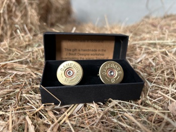 Upcycled 12 Bore Shotgun Cartridge Cufflinks