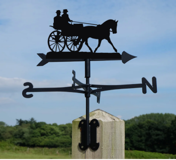 Horse Drawn Carriage Cottage Weathervane