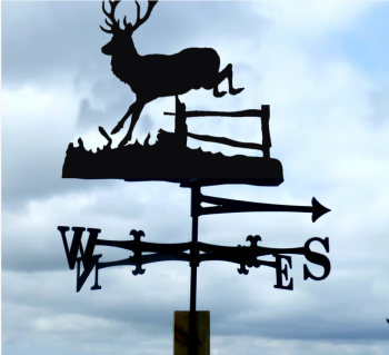 Deer Jump Traditional Weathervane