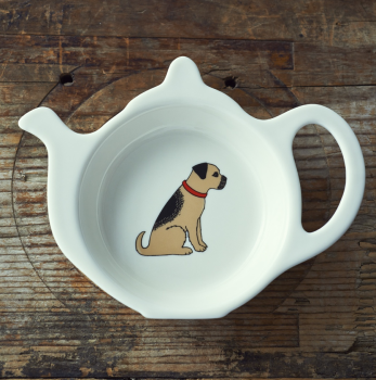 Gift Boxed Border Terrier Teabag Dish