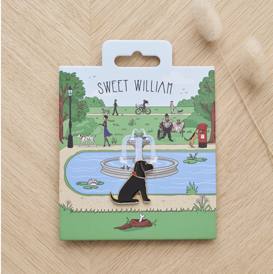 Black Cocker Spaniel Dog Pin