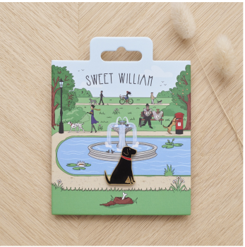 Black Labrador Dog Pin