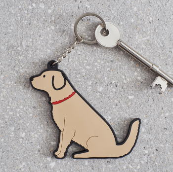 Golden Retriever Key Ring