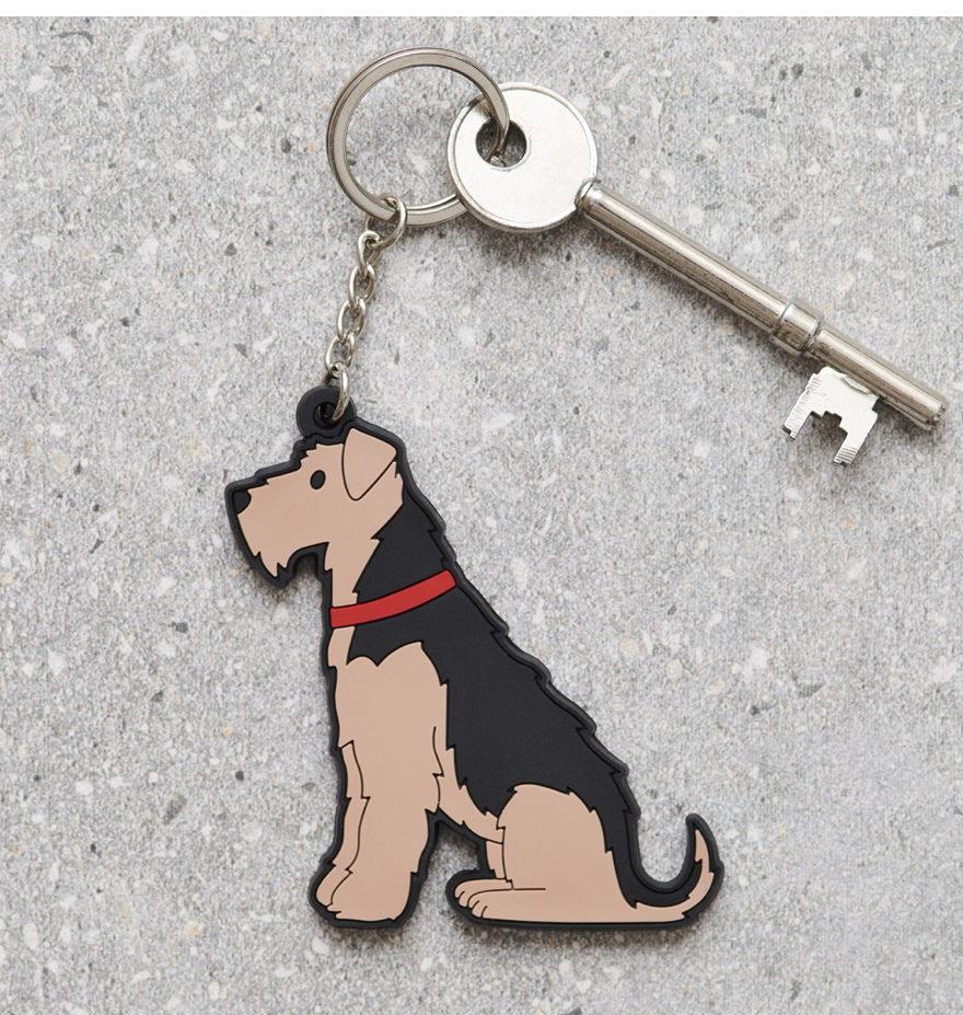 Airedale / Lakeland / Welsh Terrier Key Ring