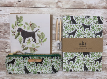 Black Labrador Stationery Gift Set