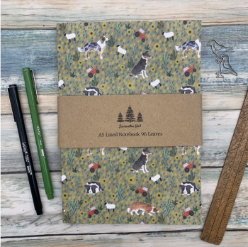Border Collie A5 Lined Notebook