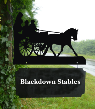 Carriage Driving Hanging Sign