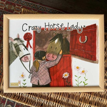 Crazy Horse Lady Lap Tray