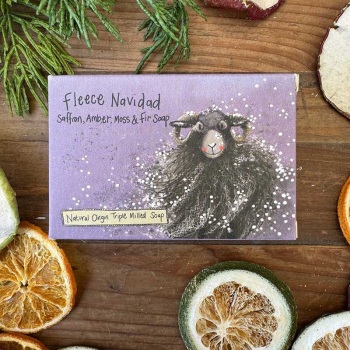 Fleece Navidad-Saffron, Amber, Moss and Fir Soap