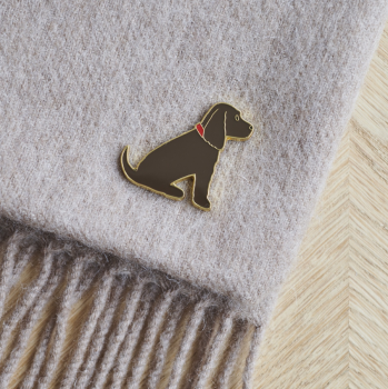 Brown Cocker Spaniel Dog Pin