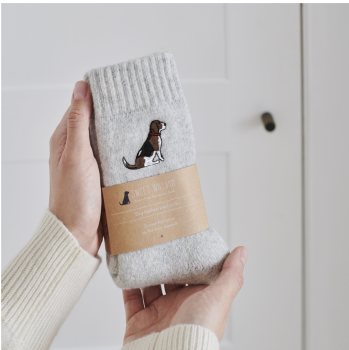 Dog Walker Socks- Beagle