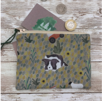 Border Collie Zip Coin Purse