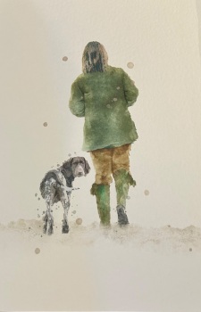 Girl's Best Friend Pointer Print