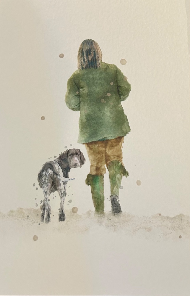 Girl's Best Friend Pointer Print