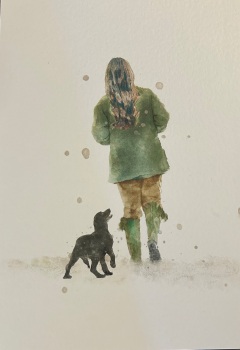 Girl's Best Friend Black Cocker Spaniel Print