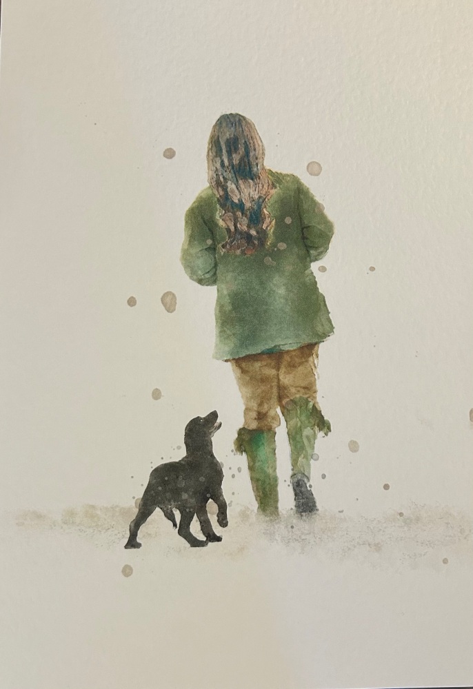 Girl's Best Friend Black Cocker Spaniel Print