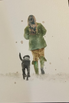 Girl's Best Friend Black Labrador Print