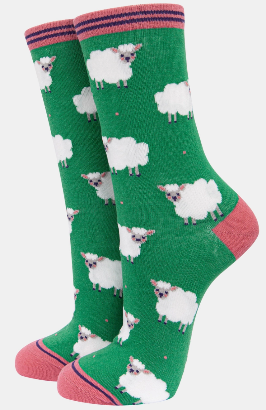 Ladies Woolly Sheep Bamboo Socks