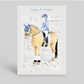 Happy Birthday- Square Halt at X Card