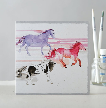 Galloping Trio Card